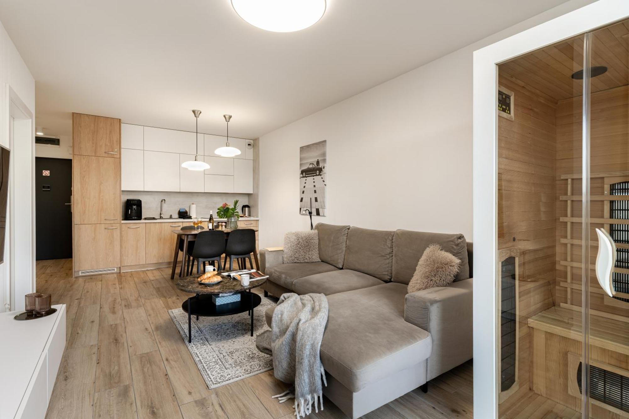 Apartament Z Jacuzzi & Sauna Chillout Kołobrzeg Exteriör bild